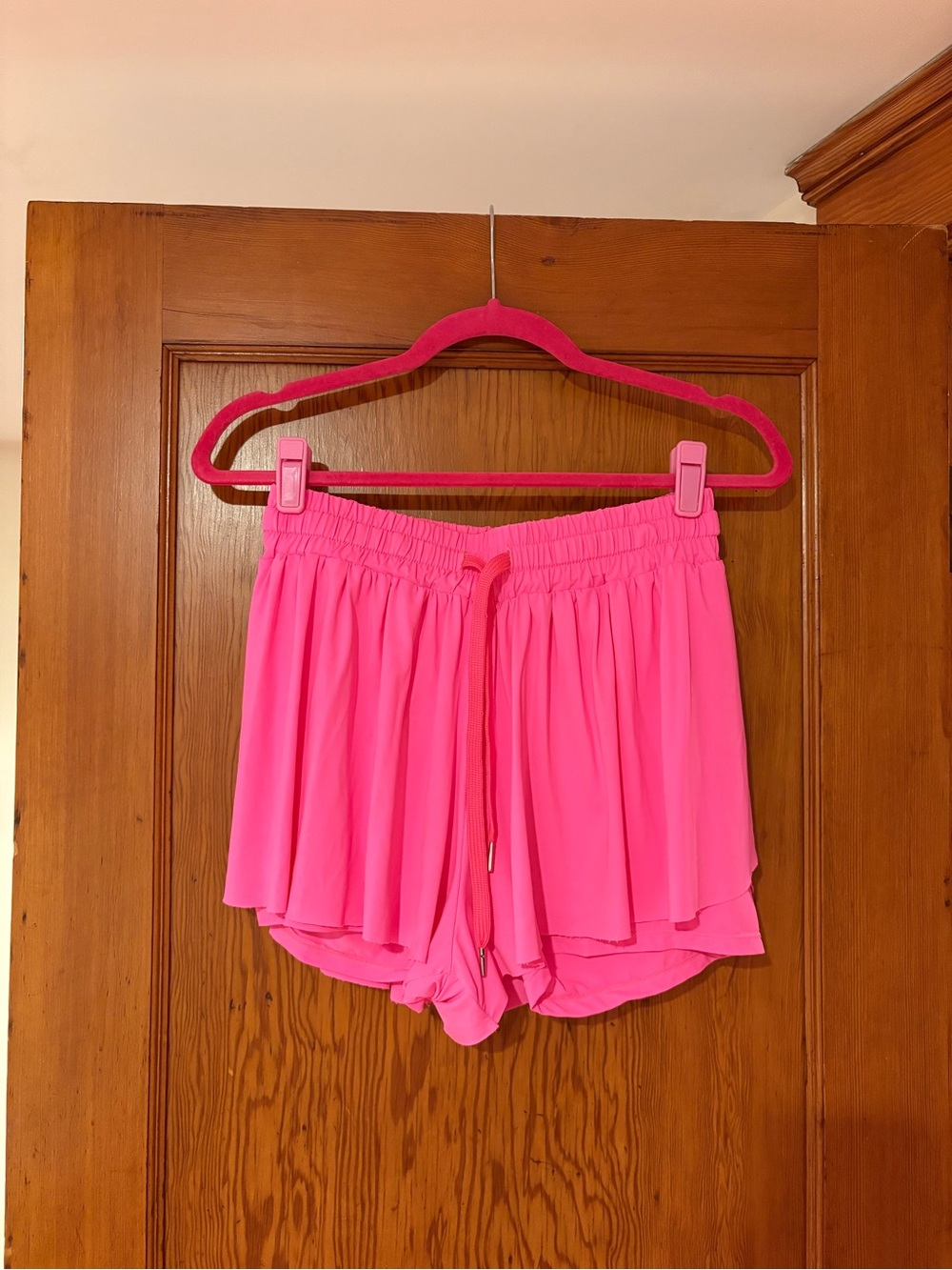 Hot Pink Flowy Butterfly Shorts